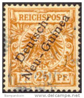 German New Guinea #5 XF Used 25pf From 1898 - Nueva Guinea Alemana