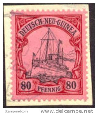 German New Guinea #15 SUPERB Used 80pf From 1901 On Paper - Nouvelle-Guinée