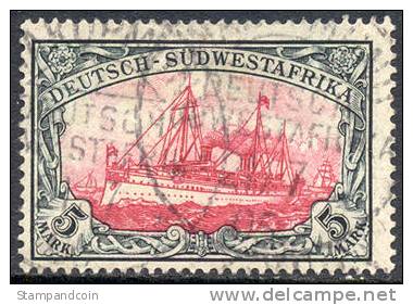 German SW Africa #25 XF Used 5m From 1900 - Sud-Ouest Africain Allemand