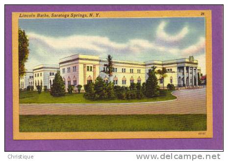 Lincoln Baths, Saratoga Springs, NY.  1920-30s - Saratoga Springs