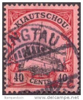 German Kiauchau #38 XF Used 40c From 1905 - Kiautchou