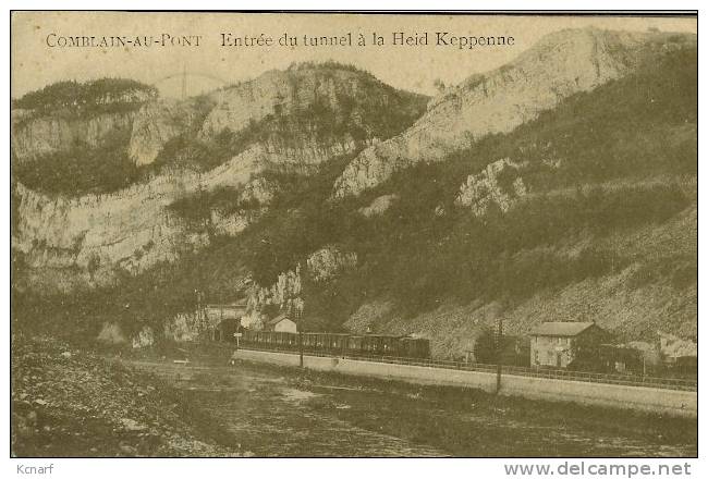 CP De COMBLAIN -AU-PONT " Entrée Du Tunnel à La Heid Kepenne " Avec Cachet FELDPOST . - Comblain-au-Pont