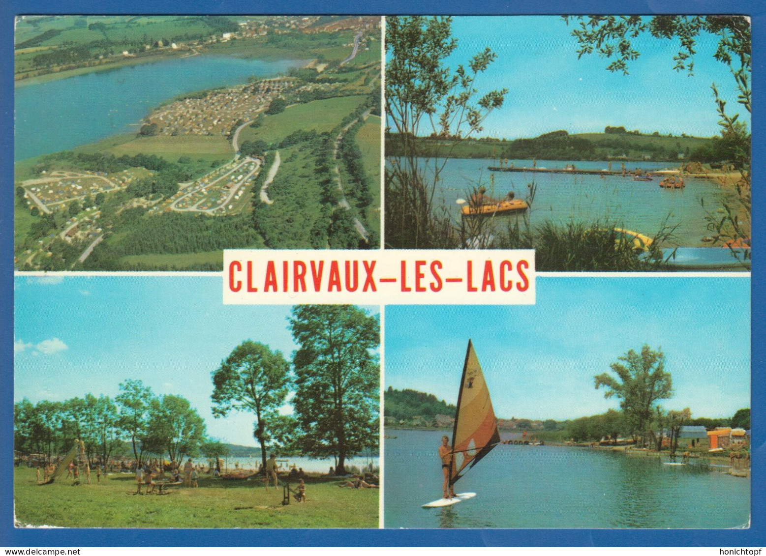 Frankreich; Clairvaux Les Lacs; Les Campings, La Plage De La Grisiere; Stempel Centre Touristique - Clairvaux Les Lacs