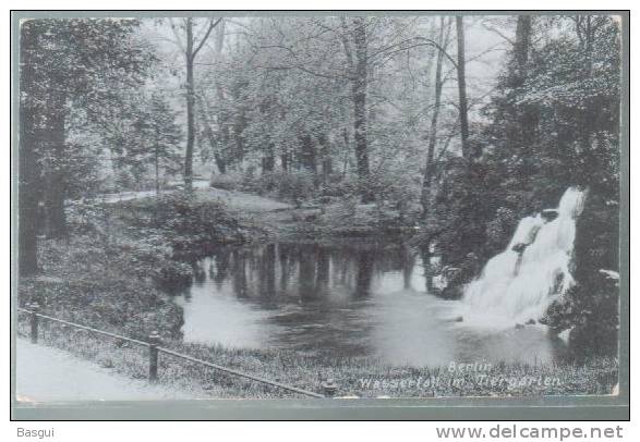 CPA Allemagne, Berlin, Wasserfall Im Tiergarten - Tiergarten