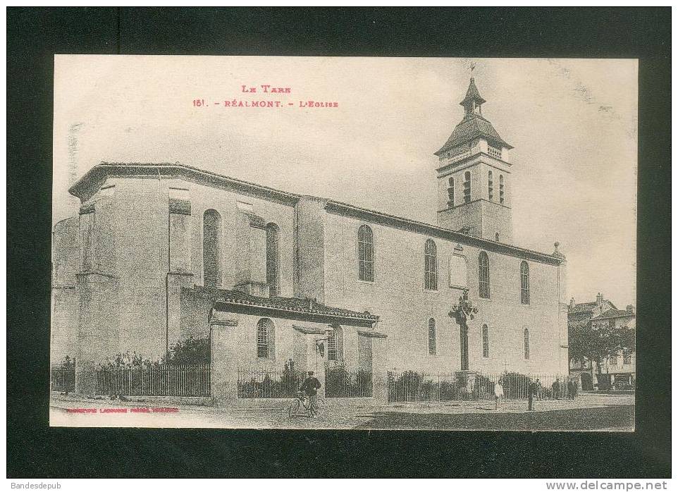 Réalmont (81) - L' Eglise ( Petite Animation Ed. Labouche Frères N°151 ) - Realmont