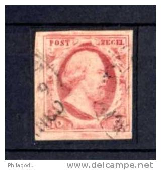 NL 1852, Guillaume III, N° 2  Ø       Cote 35 € - Used Stamps