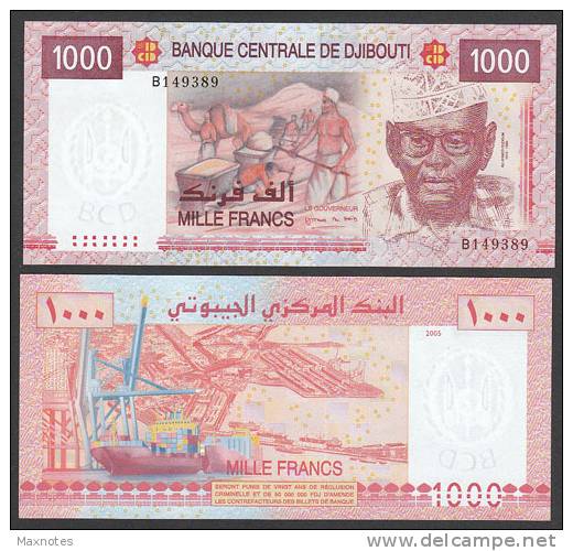 DJIBOUTI : Banconota 1000 Franchi - 2005 - FDS - Otros – Africa