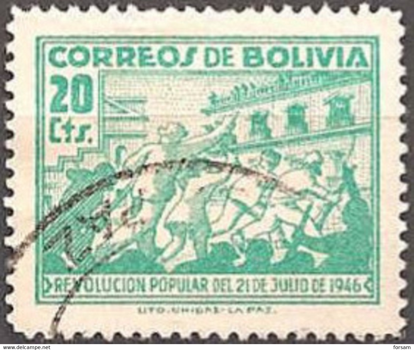 BOLIVIA..1947..Michel # 407...used. - Bolivia