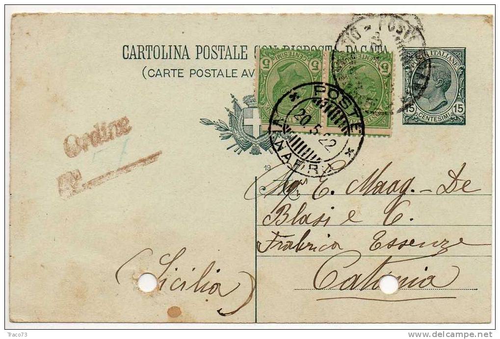 VENAFRO  19.05.1922 - Card Cartolina - "Ditta  LEOPOLDO UZZI  Fu  ANTONIO "  Firma - Interessante Affr. - Reklame