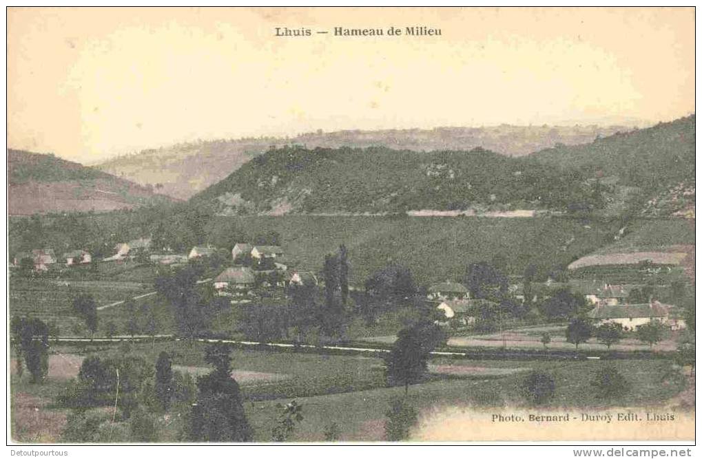 LHUIS Ain 01 : Lot 2 Cpa : Rix Et Vallée Du Rhône + Hameau De Milieu - Montluel