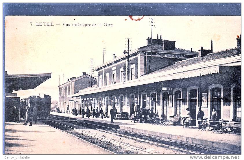 LE TEIL- VUE INTERIEURE DE LA GARE - Le Teil