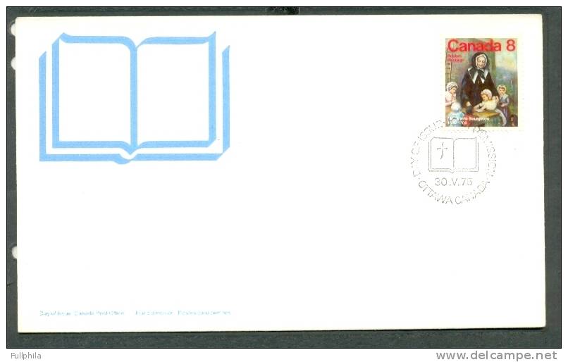 1975 CANADA FAMOUS PEOPLE (3x) MICHEL: 593-596 FDC SET - 1971-1980