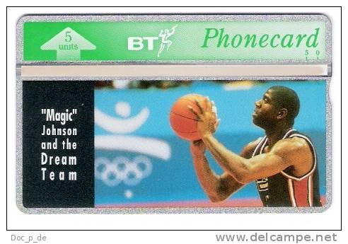 UK - Great Britain - BT - Magic Johnson - Basketball - 5 Units - Mint - Limited Edition - BT Buitenlandse Uitgaven