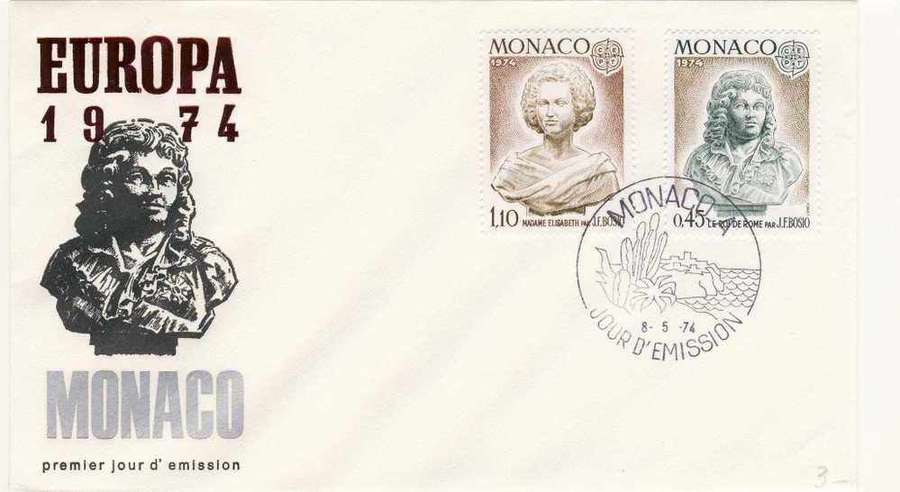 MONACO FDC MICHEL 1114/15 EUROPA 1974 - 1974