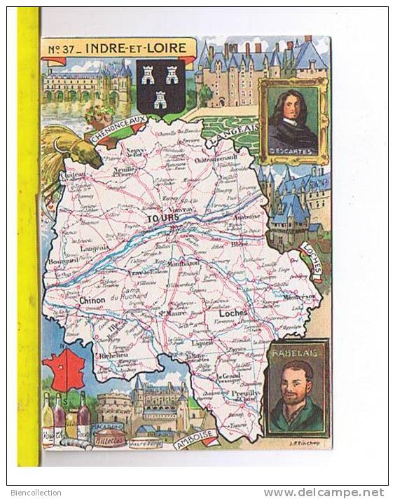 Indre Et Loire.carte Du Département - Autres & Non Classés