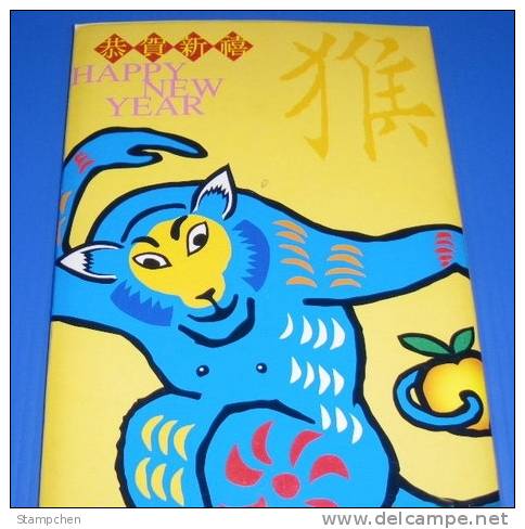 Pre-stamp Postal Cards Of 2003 Chinese New Year Zodiac - Monkey 2004 - Scimmie