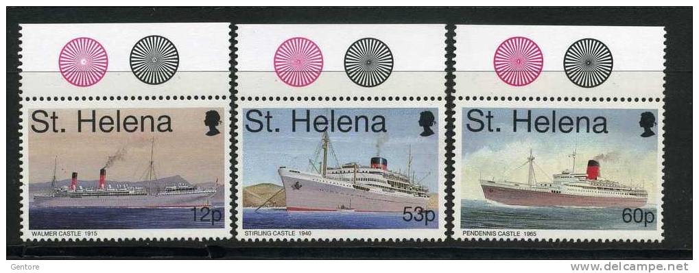 SAINT HELENA 1996 Postal Ships Set Of 3  Cat. Yvert N° 664/666  Absolutely  Perfect MNH ** - Sainte-Hélène