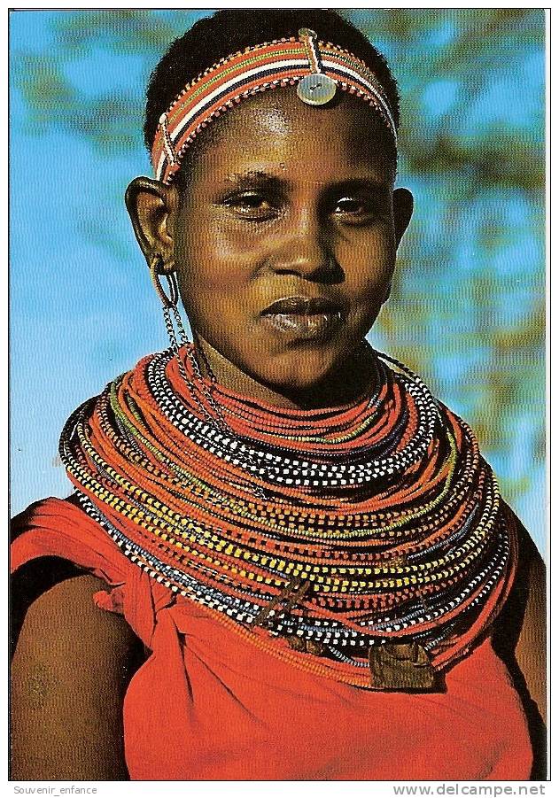 CP Samburu Girls Fille Femme Cultures Ethnies Costumes Kenya Afrique African Danseurs - Kenia