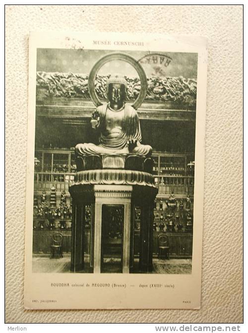 Buddha  Bronz Statue - Musée Carnuschi    Ca 1930   VF  D57470 - Boeddhisme