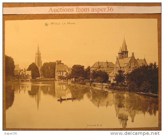 Grote Kaart Nels "Bruges, Lac D'Amour." (Photocarte No 21) - Brugge