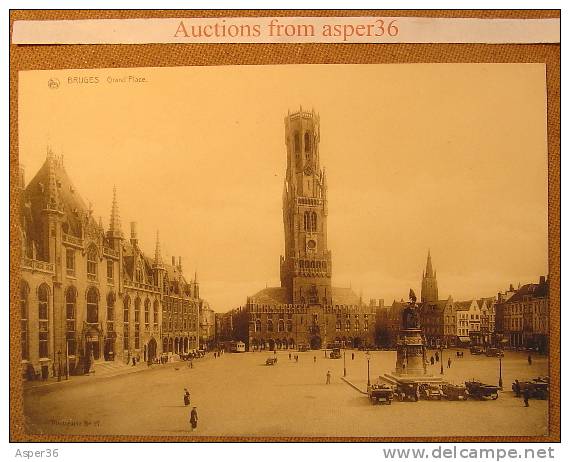 Grote Kaart Nels "Bruges, Grand'Place." (Photocarte No 27) - Brugge