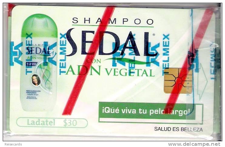 Shampoo Sedal Con ADN Vegetal, Elida Hair Institute Paris. Mint, NSB - Messico