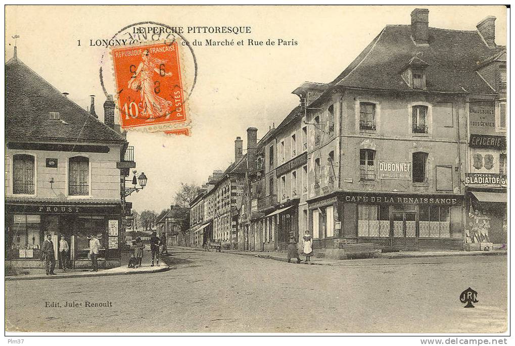 LONGNY - Place Du Marché Et Rue De Paris - Longny Au Perche