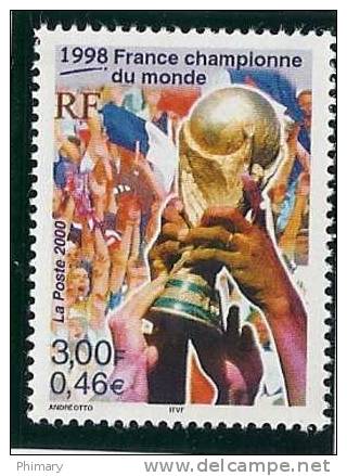 - A.2000-Y.T.N°3314 - NEUF * *- LA FRANCE CHAMPIONNE DU MONDE DE FOOTBALL 1998 - - Neufs