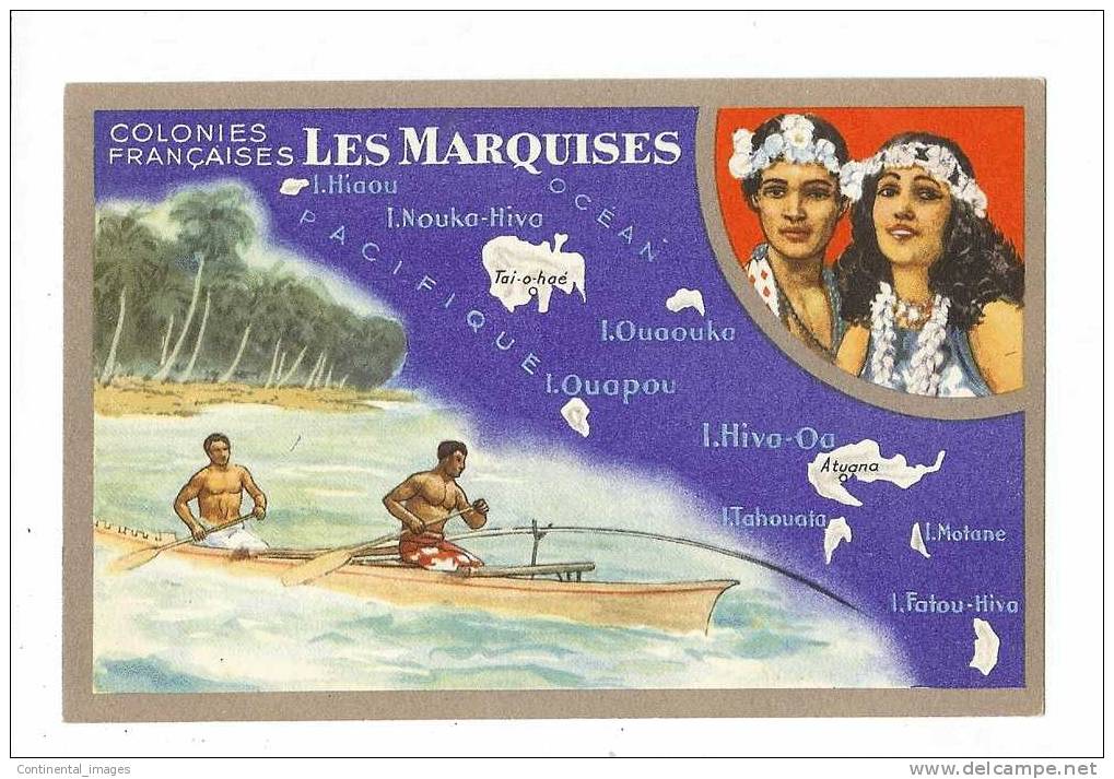 LES MARQUISES/ FORMAT CPA/ 1950/ SUPERBE - Polynésie Française