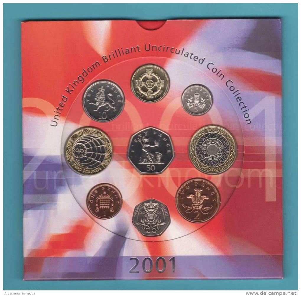 GRAN BRETAÑA    MINT/SET  UNC S/C  2.001  2001      DL-7211 - Collections