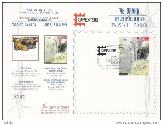 Israël  -  Canada  -  Carte Souvenir De 1996 °  -  Exposition à Toronto - Briefe U. Dokumente