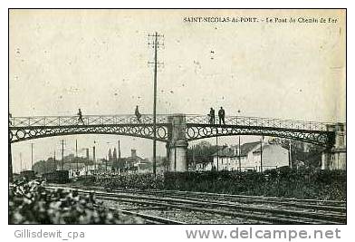 - SAINT NICOLAS De PORT  -  Le Pont De Chemin De Fer - Train - Saint Nicolas De Port