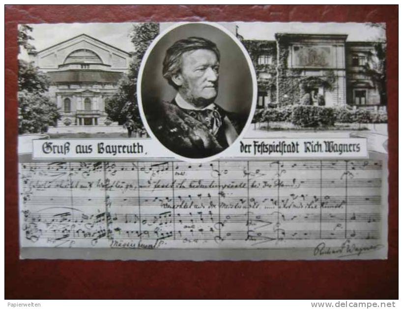 Bayreuth - Mehrbildkarte Wagner - Bayreuth