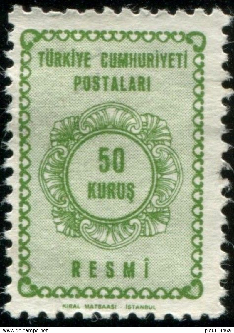 Pays : 489,1 (Turquie : République)  Yvert Et Tellier N° : S   91 (o/*) - Timbres De Service