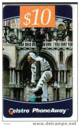 AUSTRALIA  PA TELECOM  $10  CARNIVAL OF  VENICE  ITALY CODE: 31PA ED.09/99  SPECIAL  PRICE !!READ DESCRIPTION - Australia