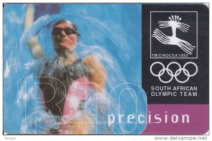 South Africa, SAF-058a, 10 R, South African Olympic Team, Precision (SIE: 35), Sport. - Afrique Du Sud