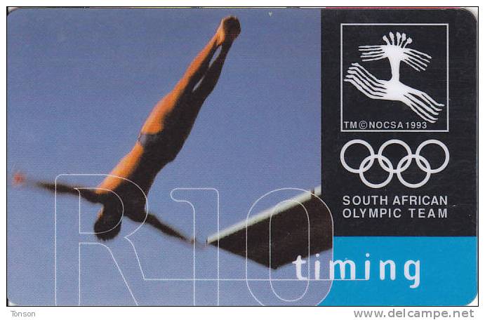 South Africa, SAF-057, 10 R, South African Olympic Team, Timing (SIE: 30), Sport. - Afrique Du Sud