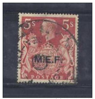 BB61 - M.E.F. , 5 Sh N. 15 Usato - Occup. Britannica MEF