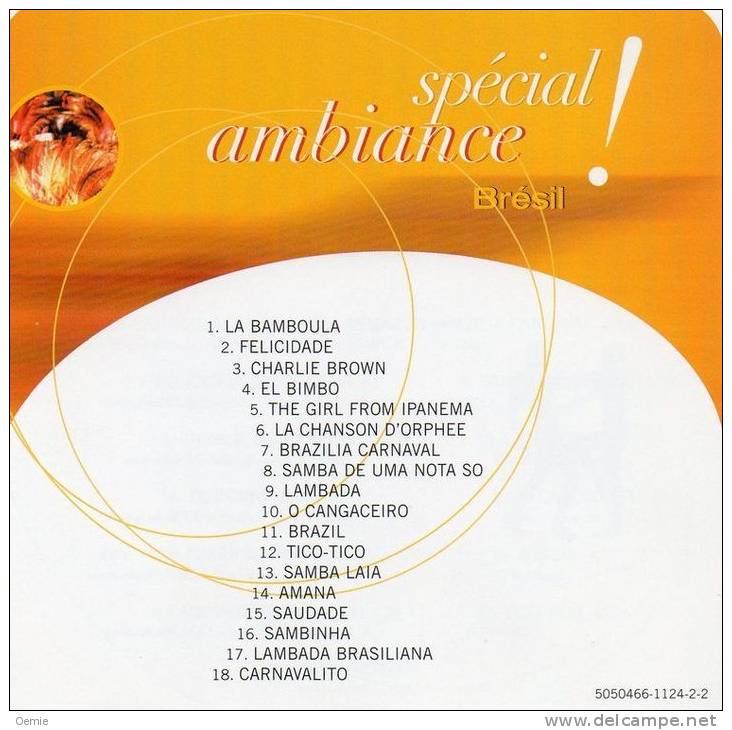 SPECIAL  AMBIANCE  BRESIL    18  TITRES - Musiques Du Monde