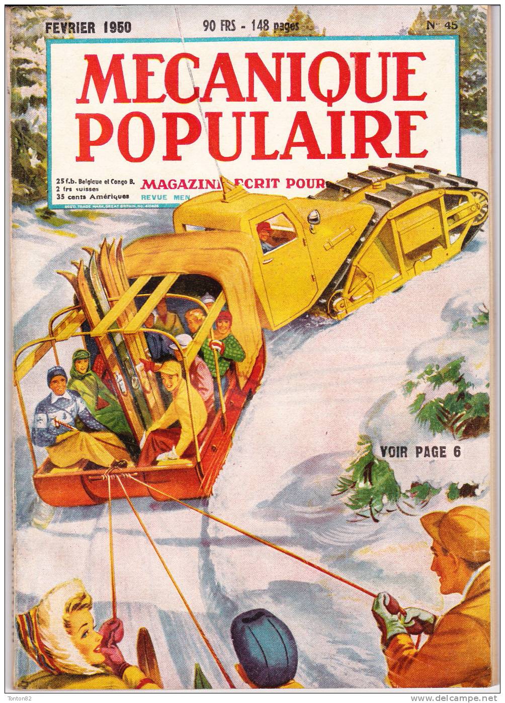 Mécanique Populaire -  N° 45 - Février 1950 - Science