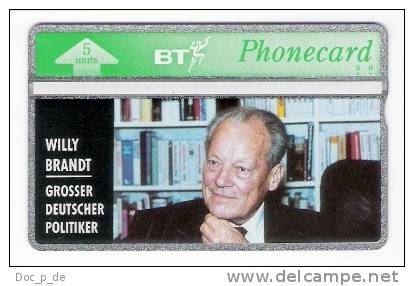 UK - British Telecom - BT - Willy Brandt  - 5units  - Mint - BT Übersee