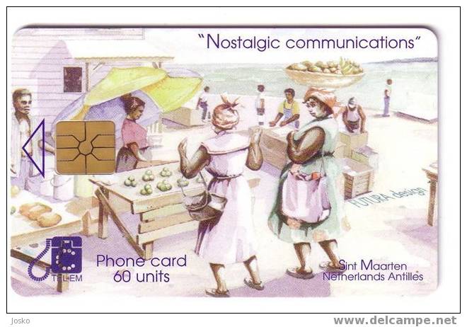 NOSTALGIC COMMUNICATIONS ( St. Maarten - 60. Units ) * Sint Maarten & Netherlands Antilles * DAMAGED CARD ( Bend ) - Otros – América