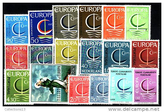 EUROPA -CEPT - Année 1966* Cote 104 Euros Depart A 10% - 1966