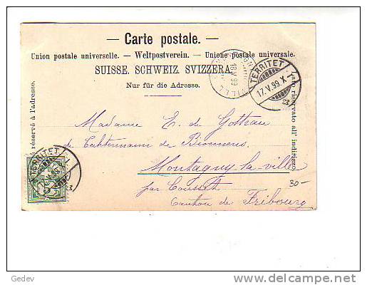 Le Vieux Montreux En Hiver 1899 (129) - Montreux
