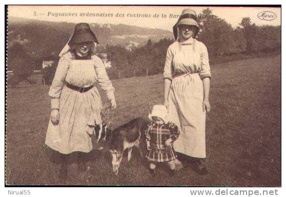 Belgique  Province De Liège Paysannes Ardennaises Env LA BARAQUE MICHEL Enfant Chèvre - Jalhay