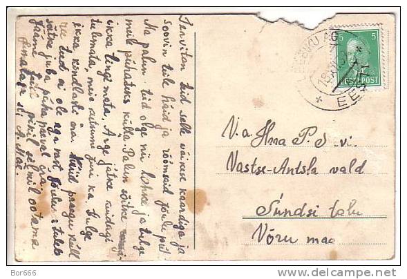 GOOD OLD ESTONIA Postcard 1939 - Good Stamped: Leebiku AG - Estonie