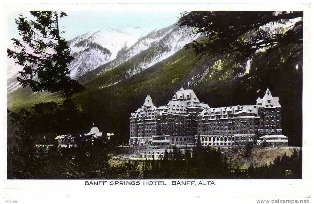 Postal, CHATEAU LAKE LOUISE-ALBERTA ( Canada) 1940, Post Card - Lettres & Documents