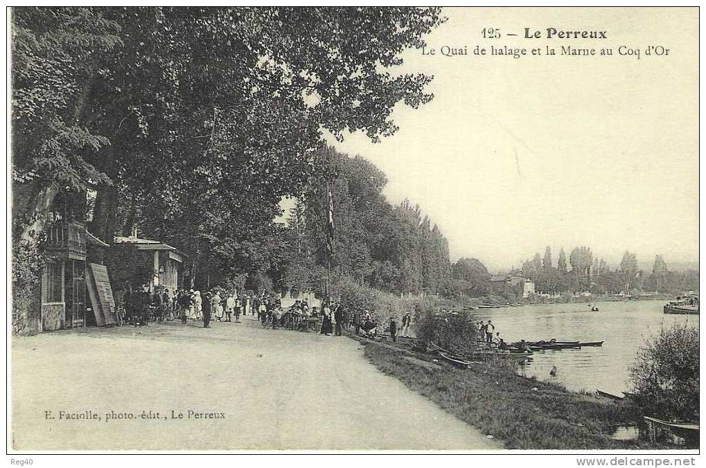 D94 - LE PERREUX  -  Le Quai De Halage Et La Marne Au Coq D'Or - Le Perreux Sur Marne