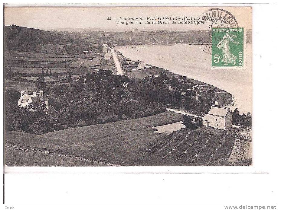 Environs De PLESTIN-LES-GREVES. - Vue Générale De La Grève De Saint-Efflam. - Plestin-les-Greves