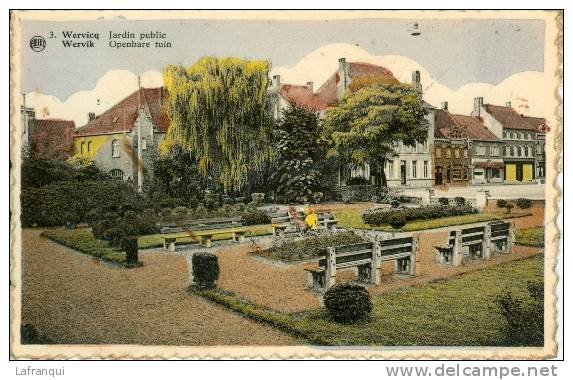 BELGIQUE-ref  556- Wervik - Jardin Public   - Carte Bon Etat - - Wervik